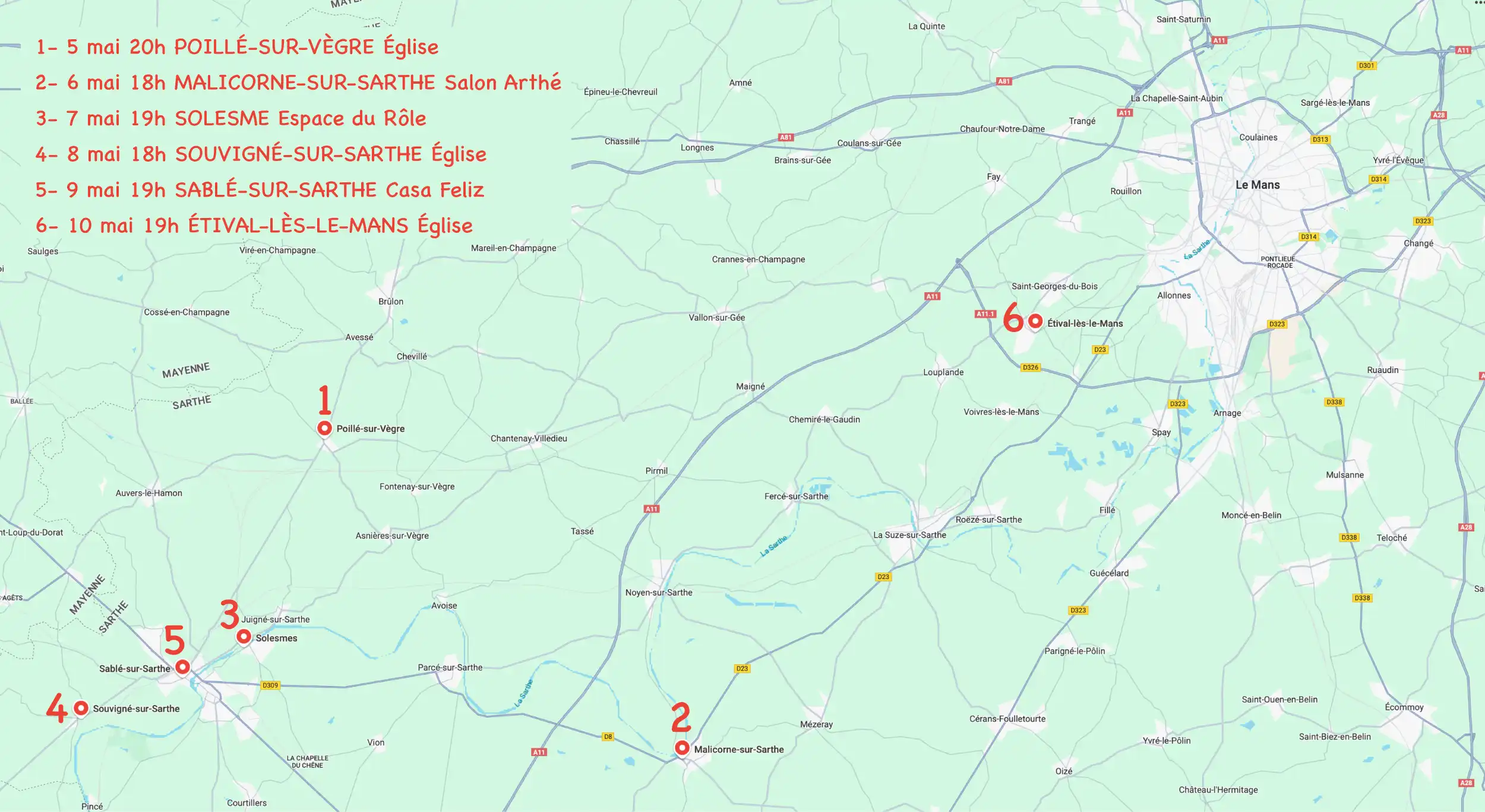 carte Sarthe 2025